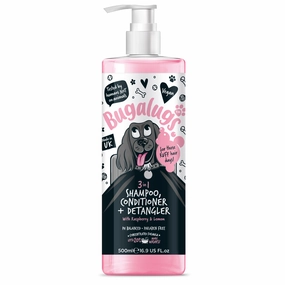 3 in 1 Raspberry & Lemon Dog Shampoo, Conditioner & Detangler