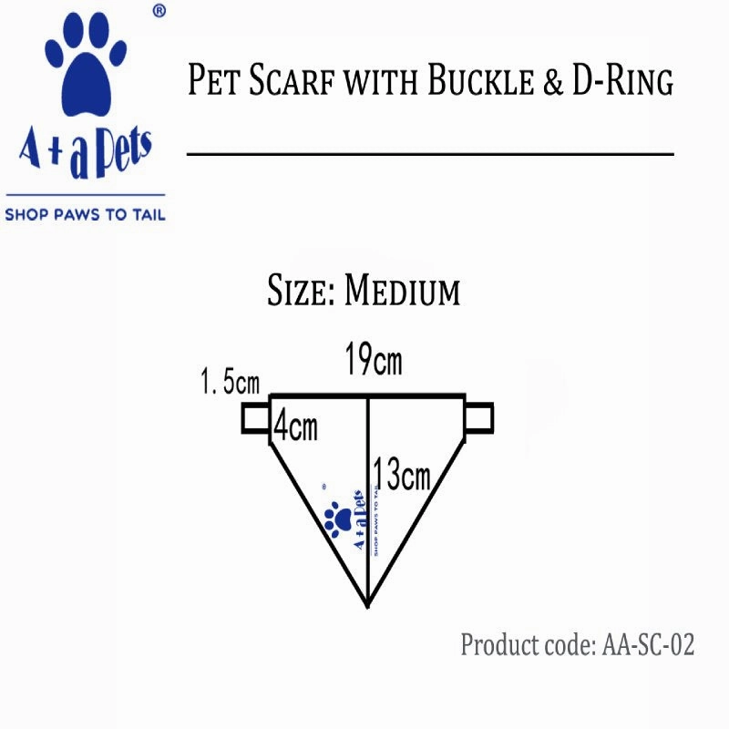 A a Pets' 2in1 Cotton Scarf Collar for Cats & Small Dogs - Floral Collection