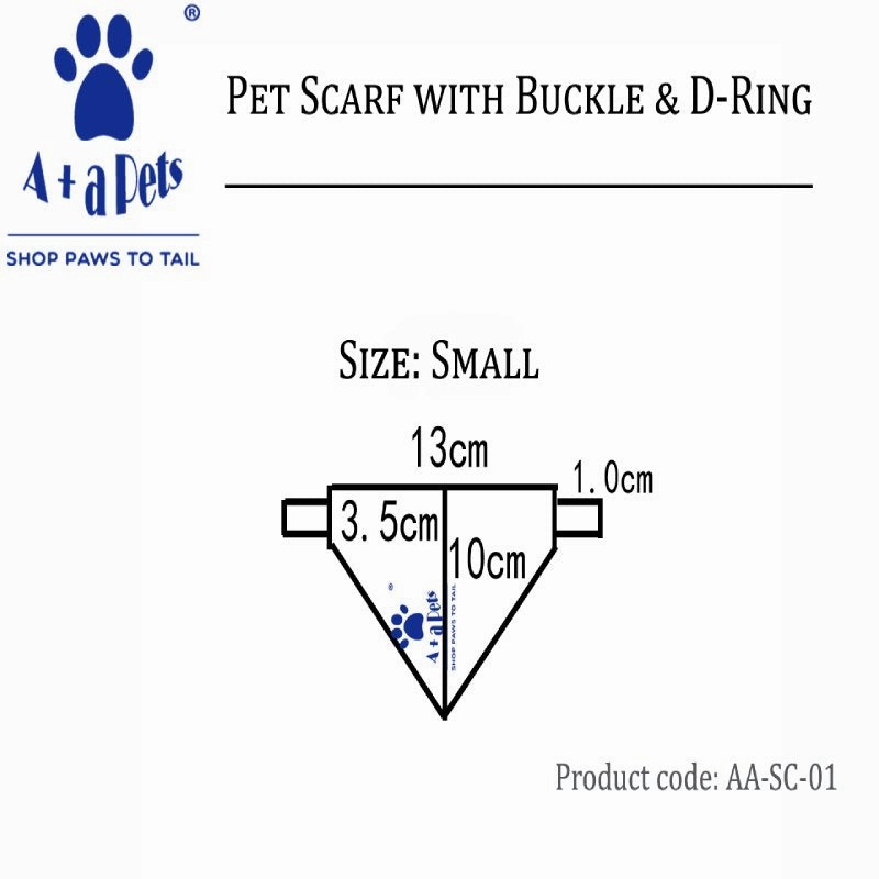A a Pets' 2in1 Cotton Scarf Collar for Cats & Small Dogs - Floral Collection