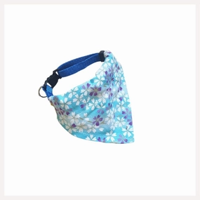 A a Pets' 2in1 Cotton Scarf Collar for Cats & Small Dogs - Floral Collection