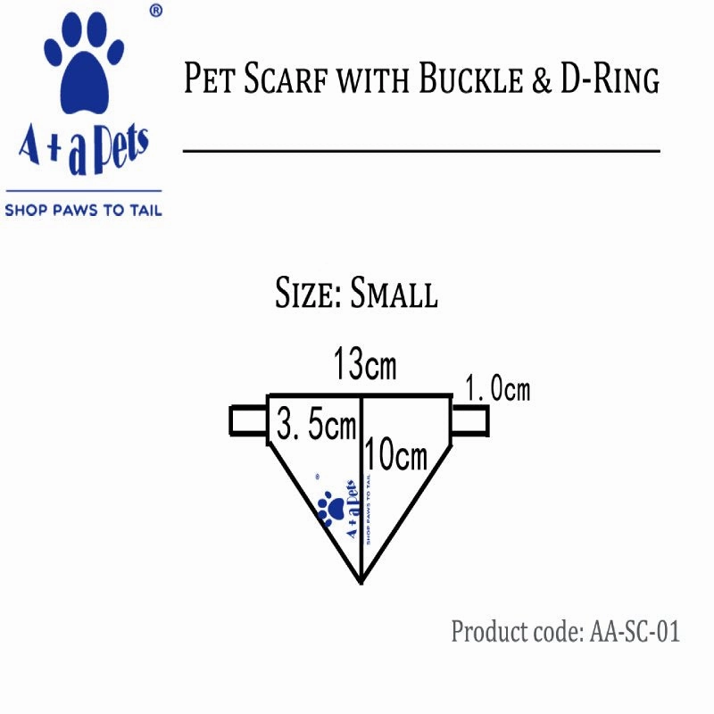 A a Pets' 2in1 Cotton Scarf Collar for Cats & Small Dogs - Floral Collection