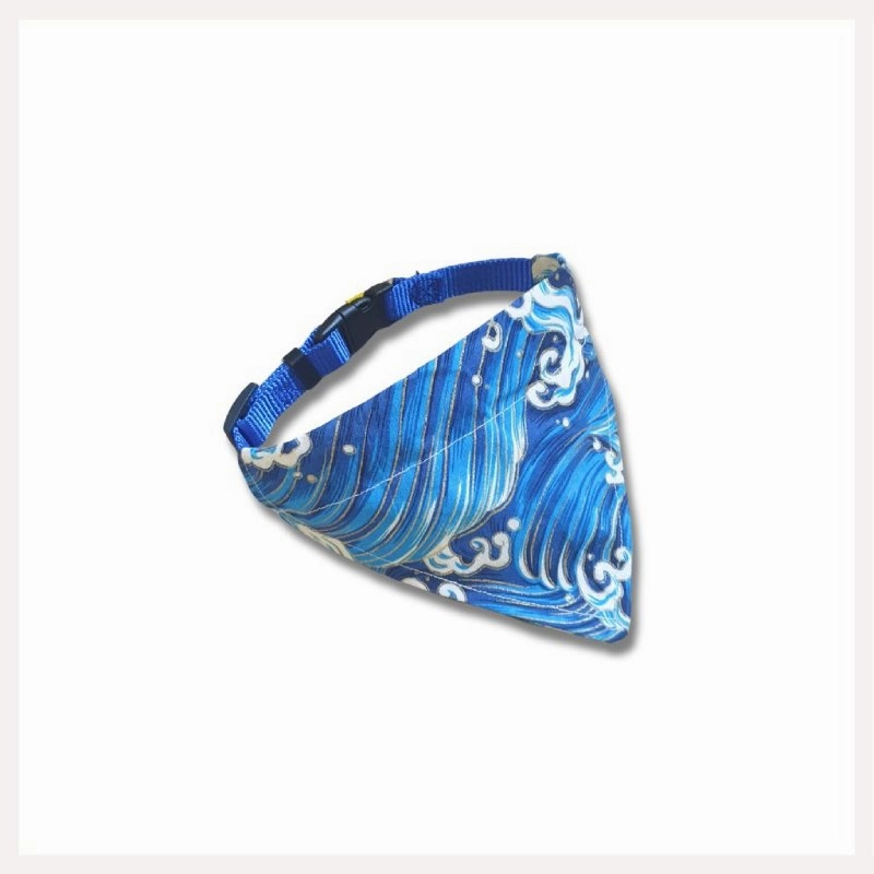 A a Pets' 2in1 Cotton Scarf Collar for Cats & Small Dogs - Galaxy Collection