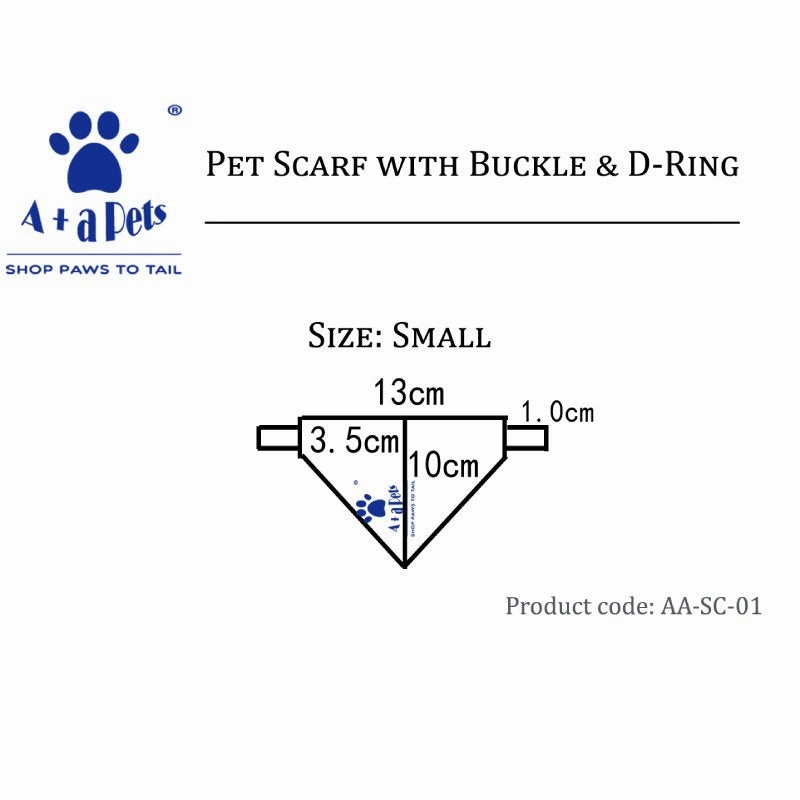 A a Pets' 2in1 Cotton Scarf Collar for Cats & Small Dogs - Galaxy Collection