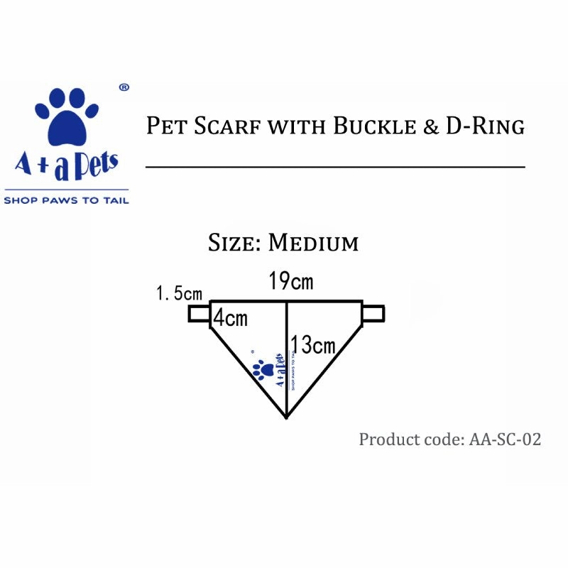 A a Pets' 2in1 Cotton Scarf Collar for Cats & Small Dogs - Galaxy Collection