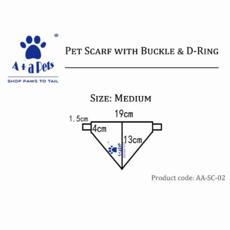 A a Pets' 2in1 Cotton Scarf Collar for Cats & Small Dogs - Gingham Collection