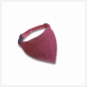 A a Pets' 2in1 Cotton Scarf Collar for Cats & Small Dogs - Gingham Collection