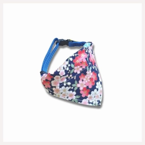 A a Pets' 2in1 Cotton Scarf Collar for Cats & Small Dogs - Petal Collection