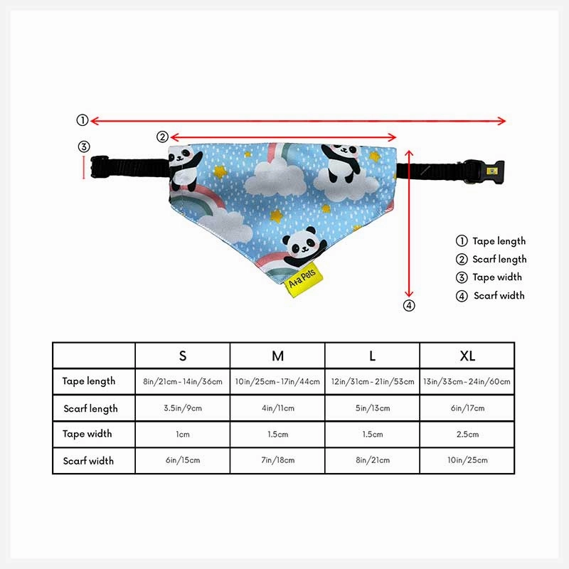 A a Pets' 2in1 Scarf Collar Bandana for Dogs & Cats - Fitbit Collection