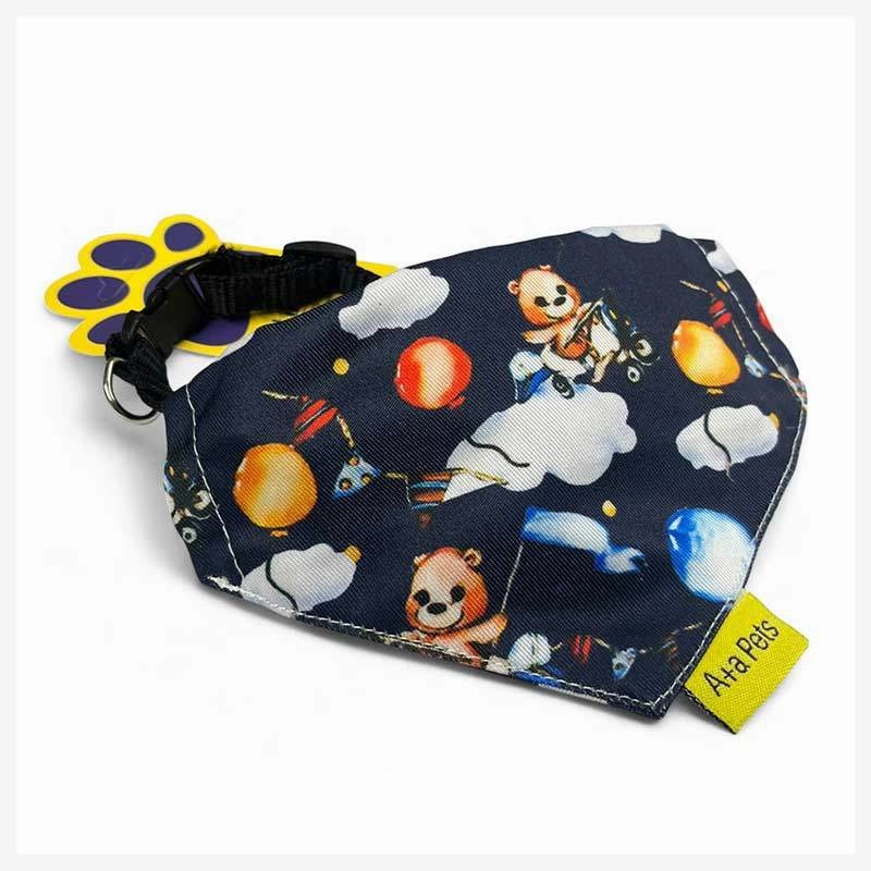 A a Pets' 2in1 Scarf Collar Bandana for Dogs & Cats - Teddy Collection
