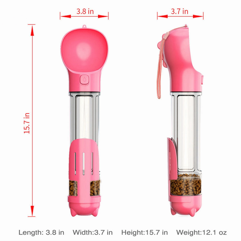 A a Pets?? 4in1 Bottle for Pets (Water, Food, Poo Bags, & Shovel)