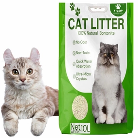 A a Pets' Bentonite Cat Litter | 100% Natural | Pure, Safe No Odour Litter for Cats Kittens (10L)
