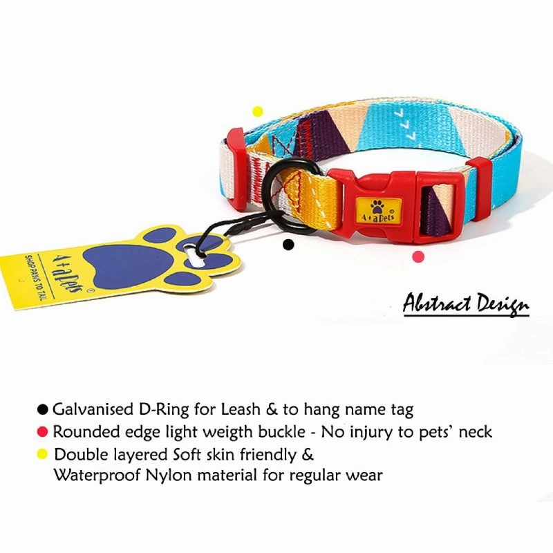 A a Pets' Collar for Dogs & Cats Abstract Design