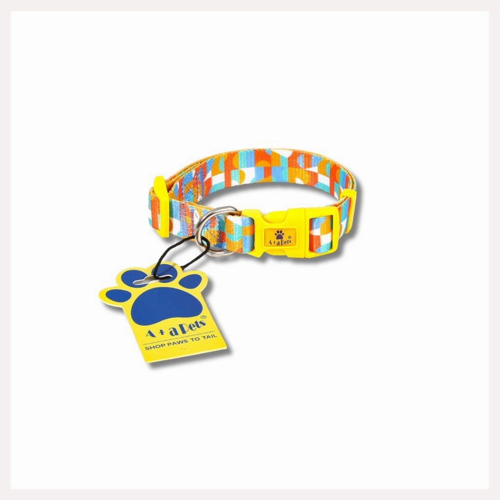 A a Pets' Collar for Dogs & Cats Tetris Design