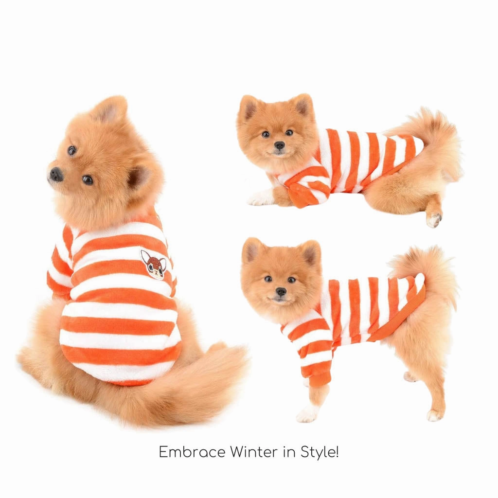 A a Pets' Cozy Fleece Sweater l Winter Clothes for Dogs and Cats
