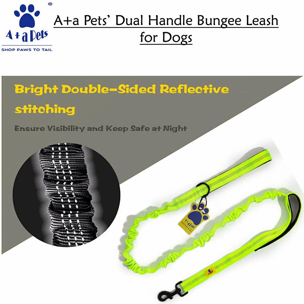 A a Pets' Dual Handle Bungee Leash