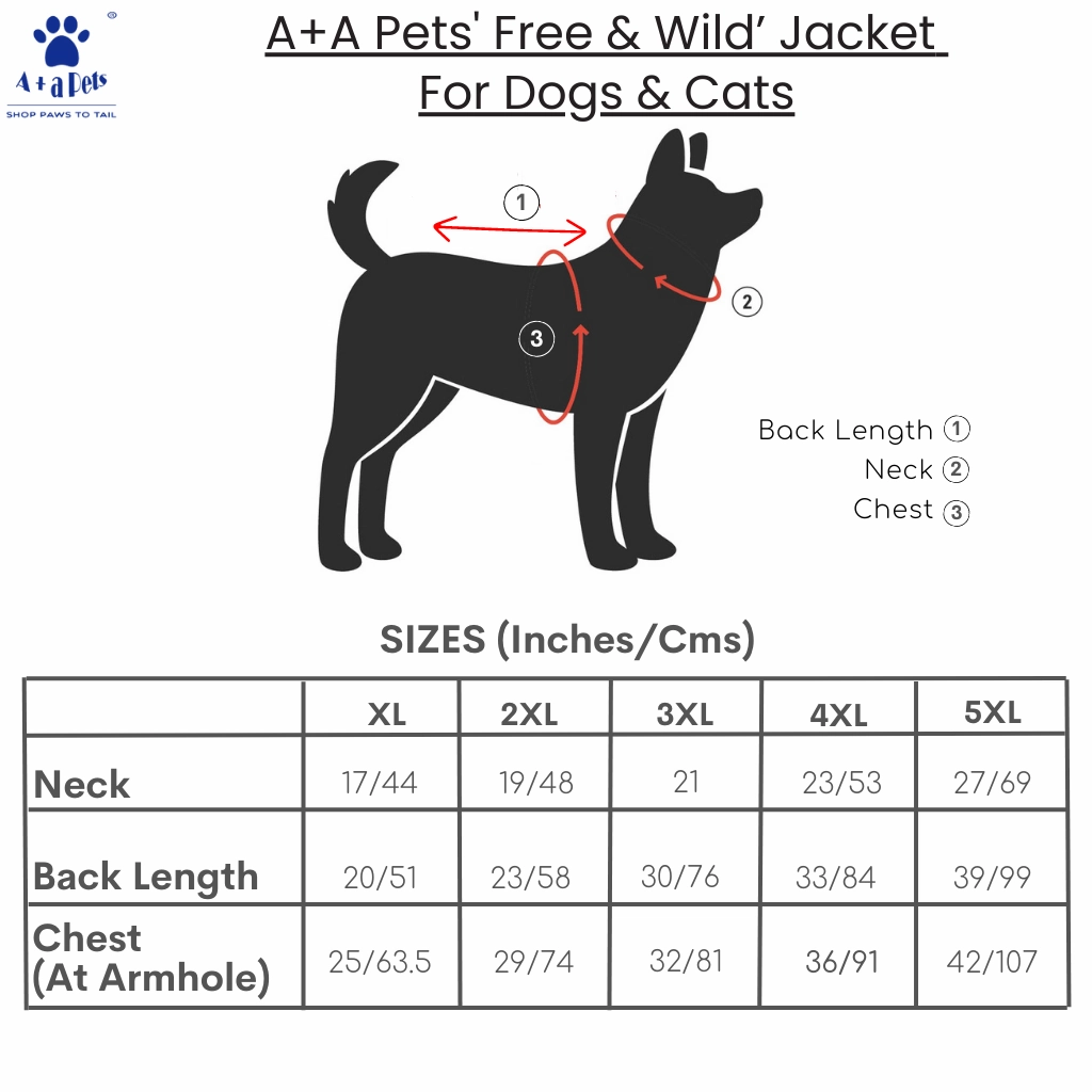 A a Pets' Free & Wild?? Rain Jacket for Dogs