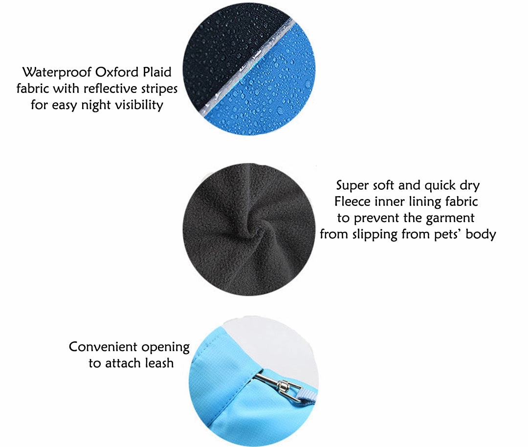 A a Pets' Free & Wild?? Rain Jacket for Dogs