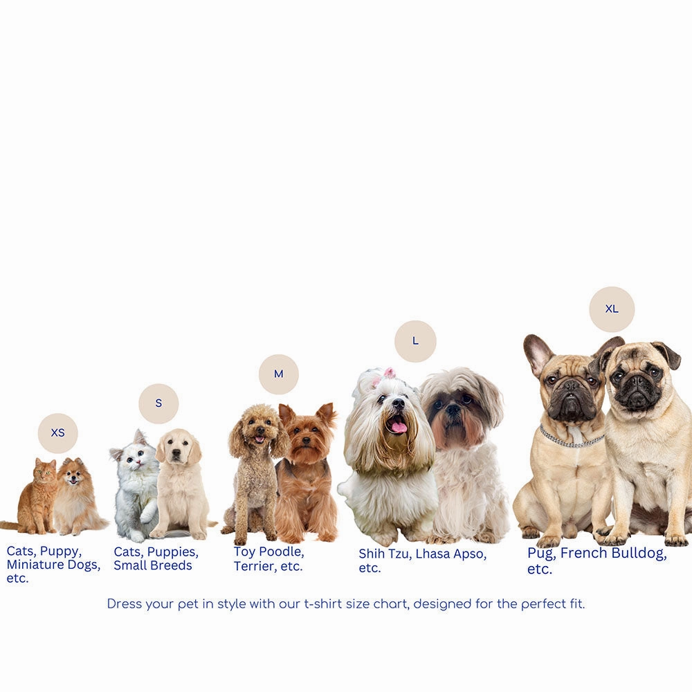 A a Pets' Graphic Printed (Nice) T-Shirt for Dog, Puppy and Cat | Round Neck | Breathable Costumes | 100% Cotton