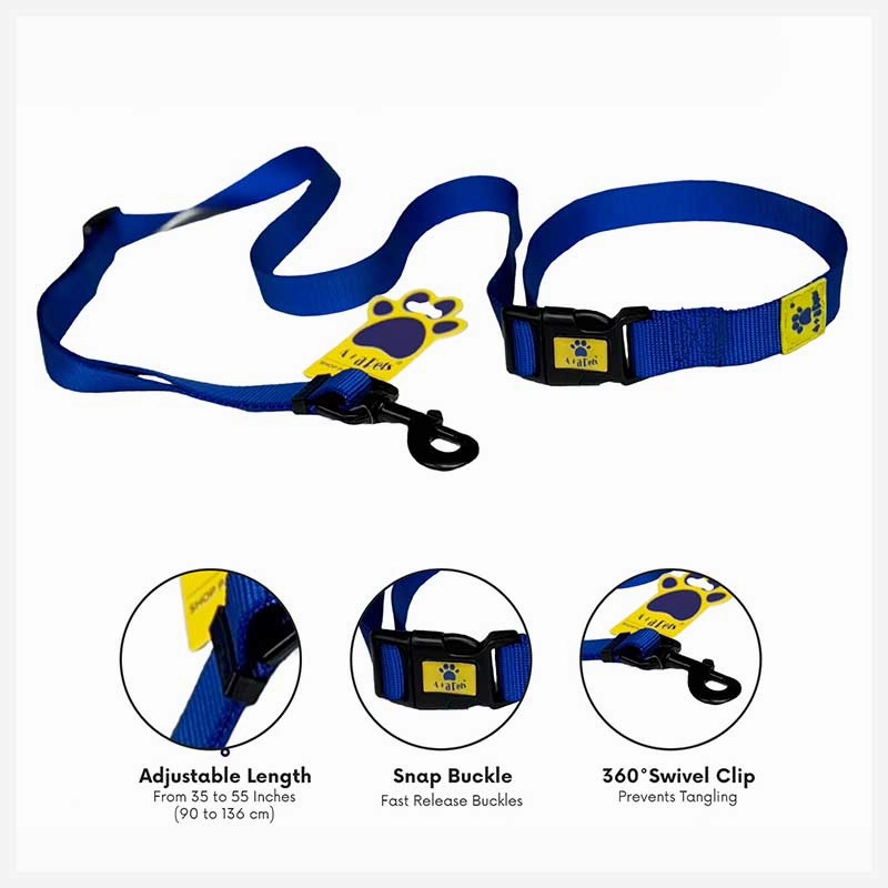 A a Pets?? Hands Free Waist Tie-up Adjustable Leash