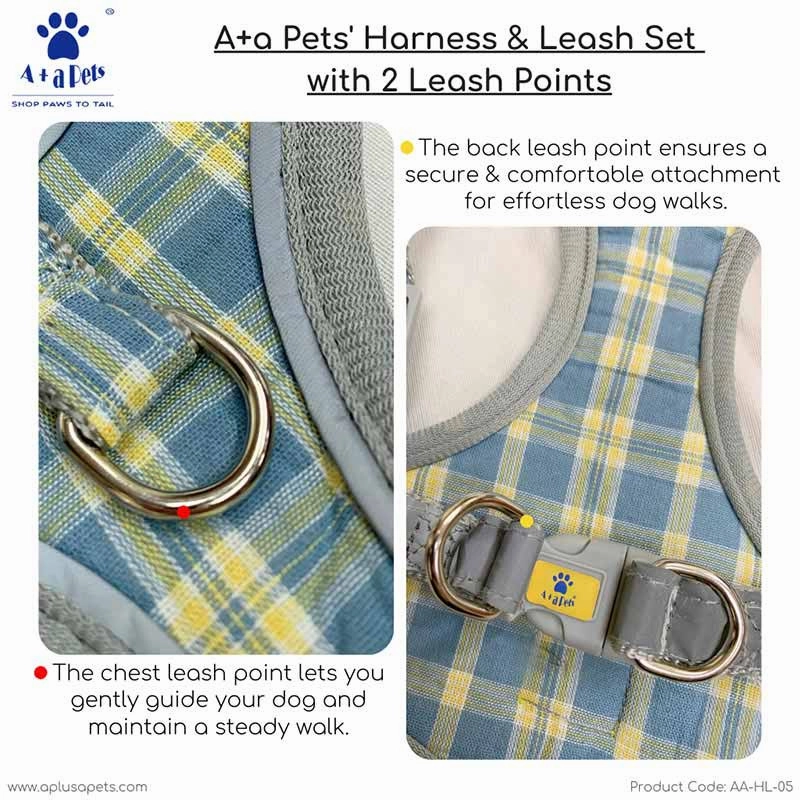 A a Pets' Harness & Leash Set for Cats & Small Dogs