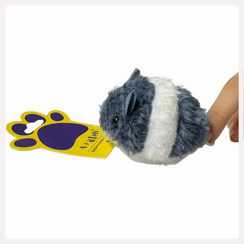 A a Pets' Interactive Vibrating Fur Running Mouse Toy for Dogs & Cats