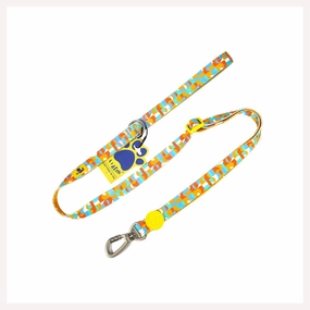 A a Pets' Length Adjustable Leash in Tetris Design