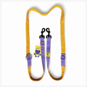 A a Pets?? Multi Function Cotton Leash - Purple Collection