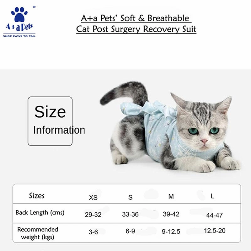 A a Pets' Post Surgery Recovery Clothing for Cats