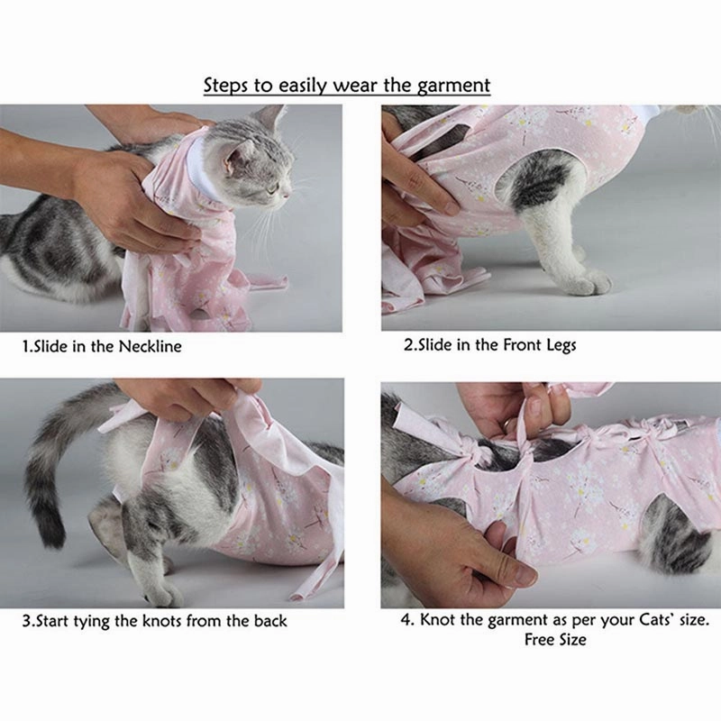A a Pets' Post Surgery Recovery Clothing for Cats
