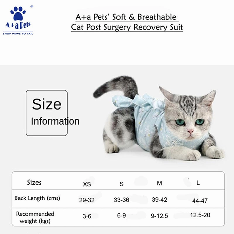 A a Pets' Post Surgery Recovery Clothing for Cats