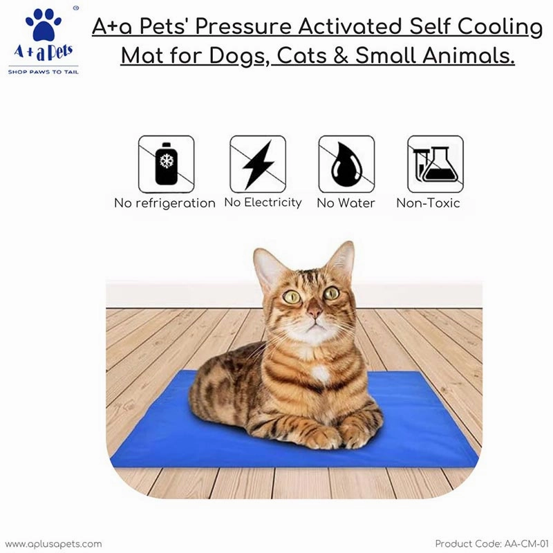 A a Pets' Pressure Activated Self Cooling Mat for Dog & Cat