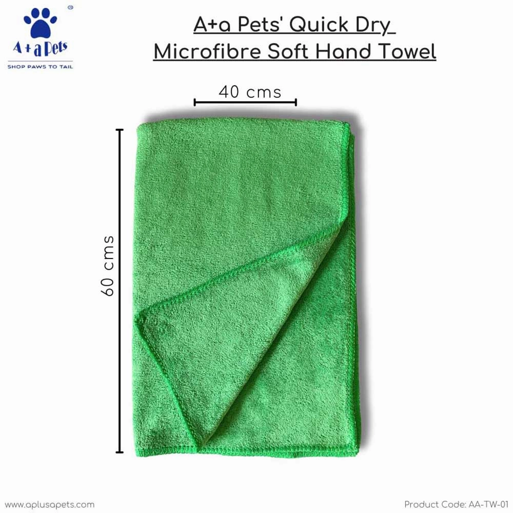 A a Pets' Quick Dry Microfiber Hand Towel