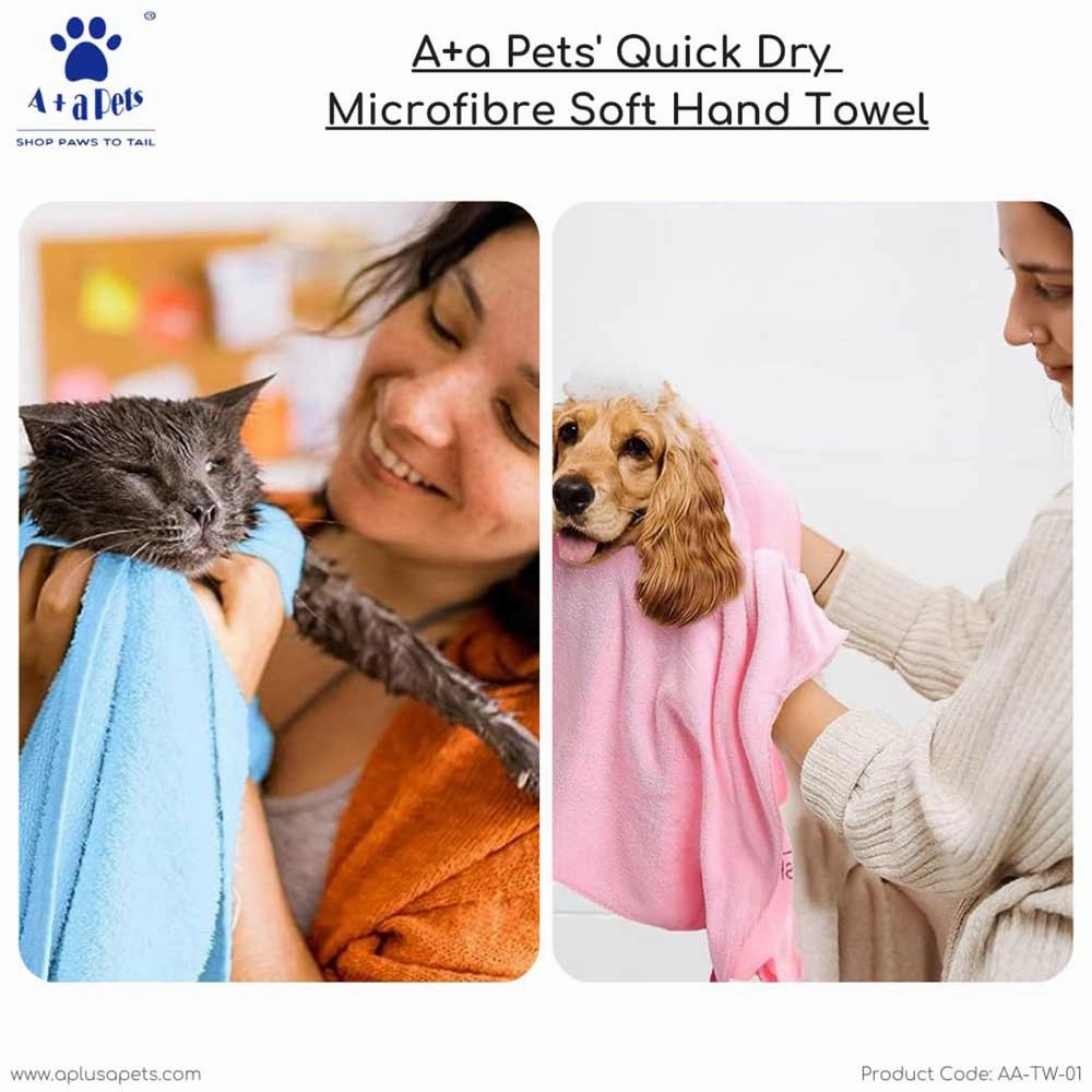 A a Pets' Quick Dry Microfiber Hand Towel