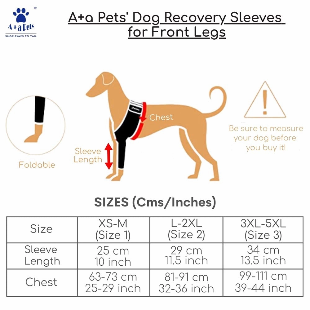 A a Pets' Recovery Sleeves  Wrap for Front Legs