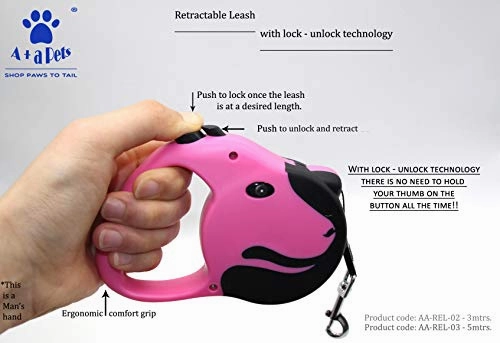 A a Pets' Retractable Leash for Cats & Small Dogs