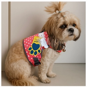 A a Pets' Retro Vest Harness & Leash Set for Cats & Small Dogs