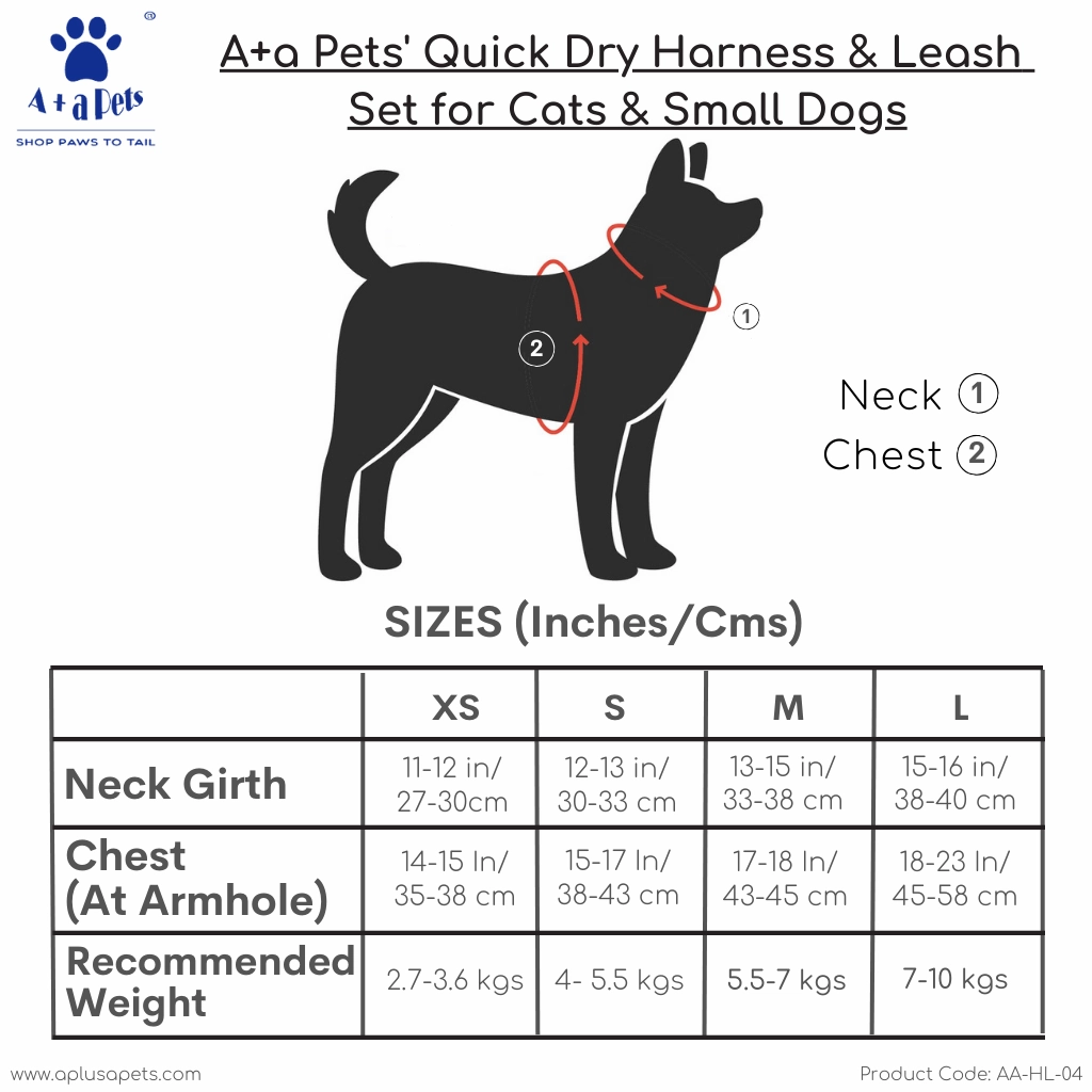 A a Pets' Vest Style Harness & Leash Set for Cats & Small Dogs