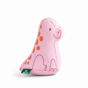 Beco Pink Baby Dinosaur Dog Toy
