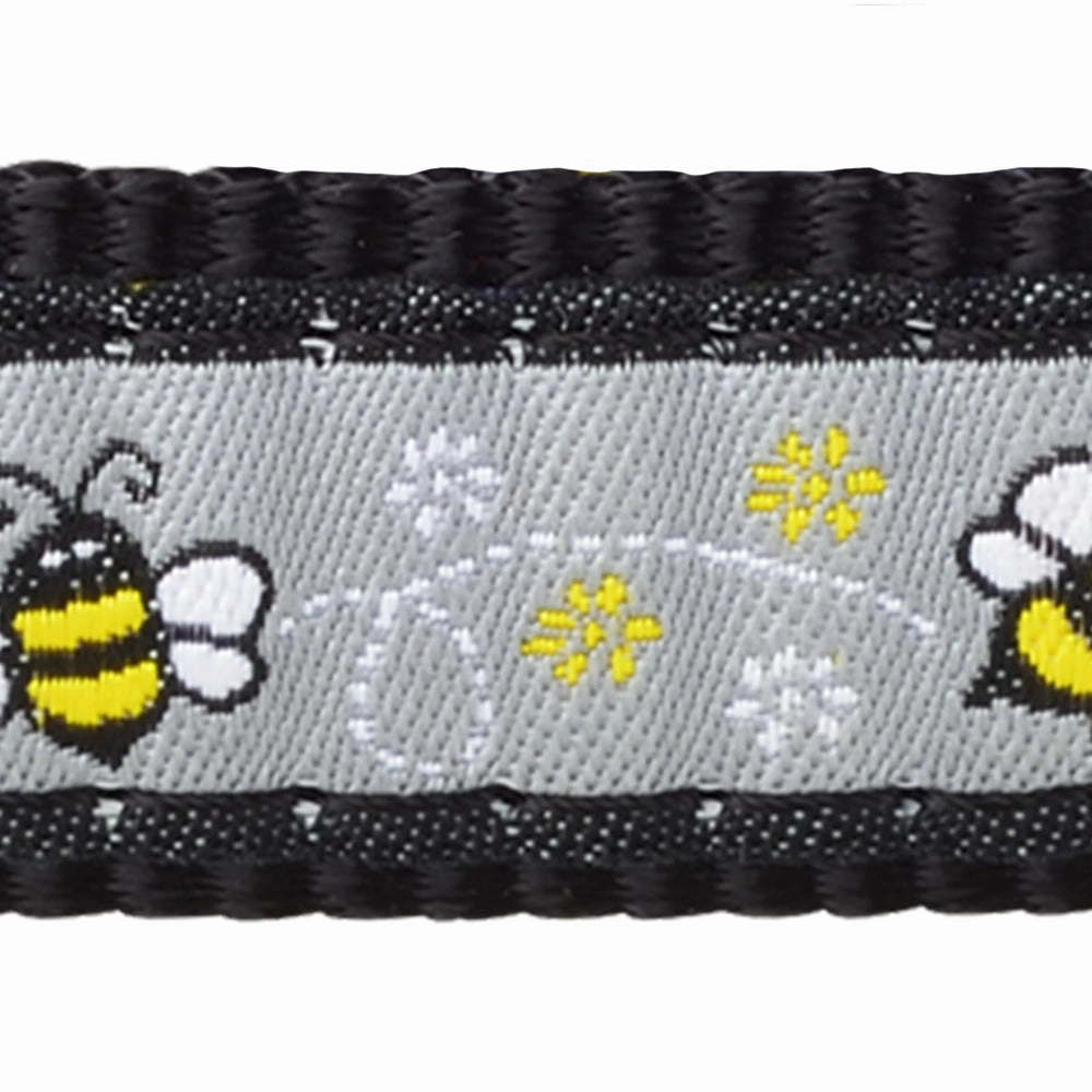 Black Bee Dog Lead by Red Dingo
