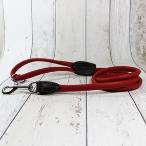 D&H Rolled Leather Lead Red