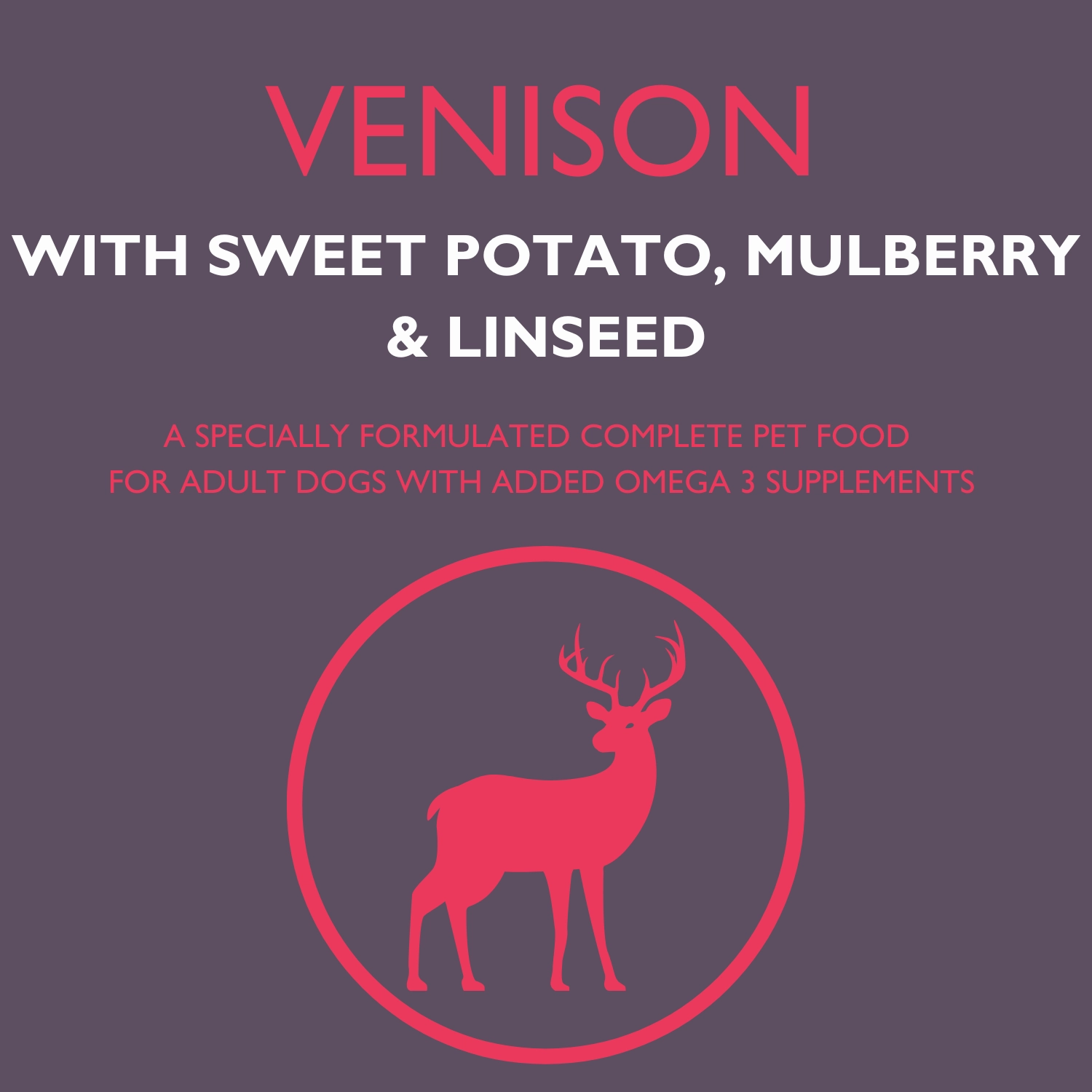 DOGFOOD Grain Free Venison for Adult Dogs