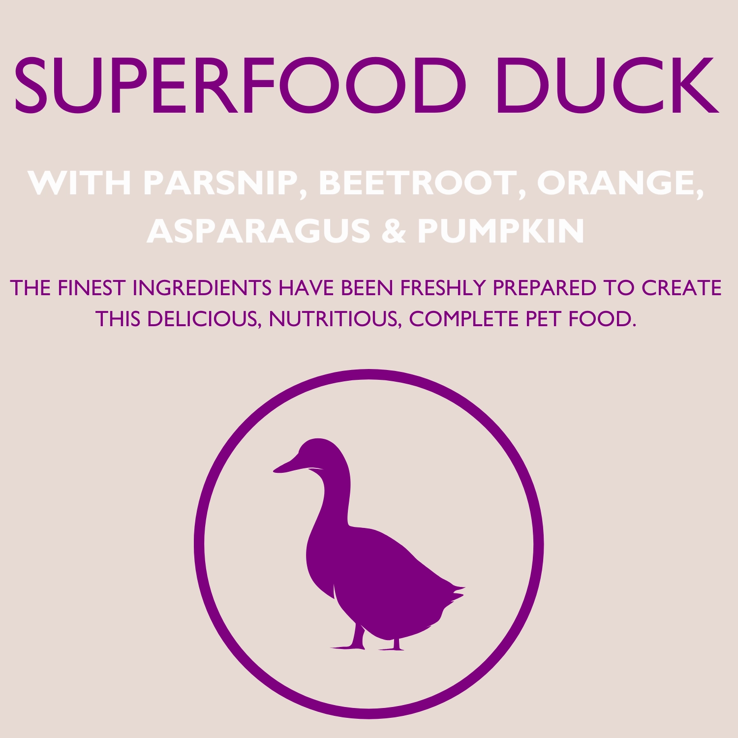 DOGFOOD Superfood English Country Duck for Adult Dogs
