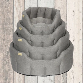 Earthbound Grey Silver Camden Dog Bed