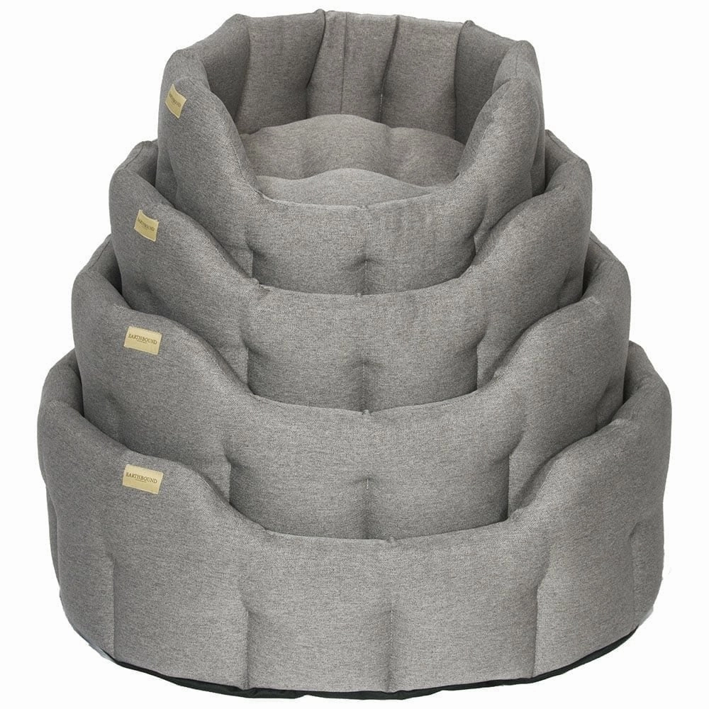 Earthbound Grey Silver Camden Dog Bed