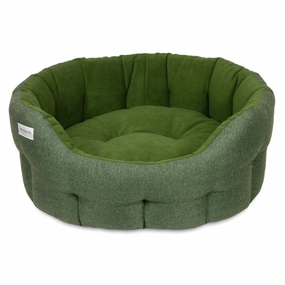 Earthbound Pine Green Tweed Sherpa Snuggle Bed