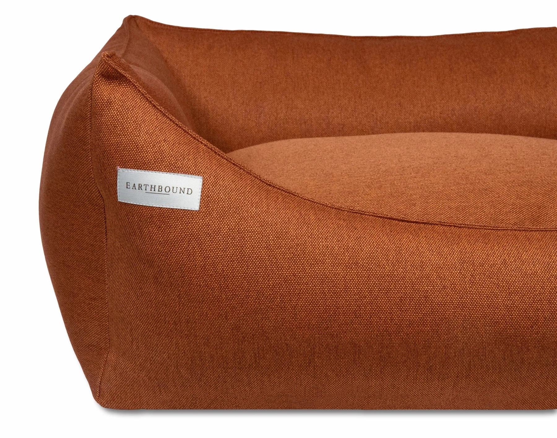 Earthbound Rectangular Camden Burnt Orange Dog Bed