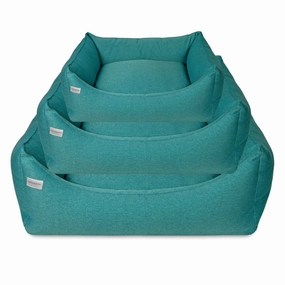 Earthbound Rectangular Camden Teal Dog Bed