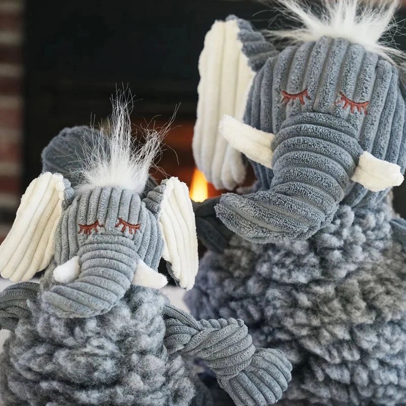 Elephant Hugglehounds Fleece Fluffer Knottie