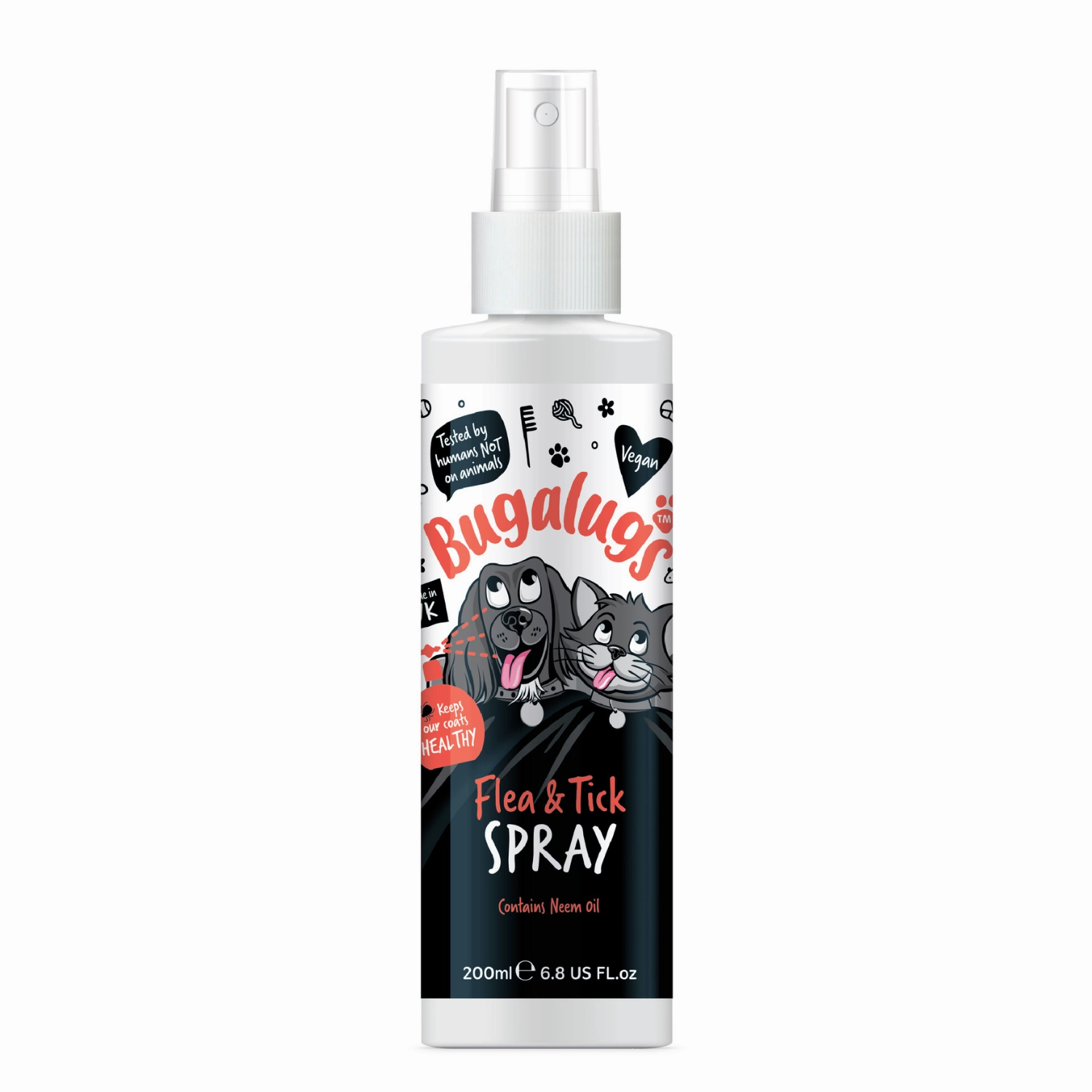Flea & Tick Spray with Neem Oil for Dogs & Cats