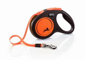 Flexi Extending Dog Lead New Neon Tape 5m Medium